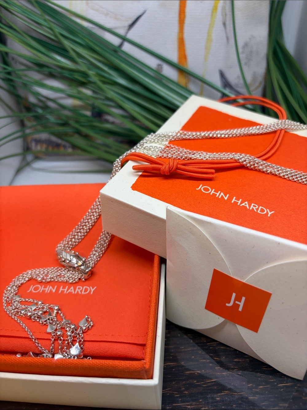 John Hardy Legends Naga Silver Lariat Necklace